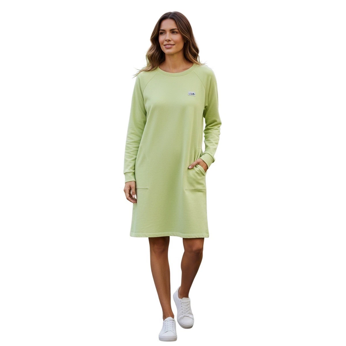 patagonia long sleeve dress Women's Margot Dress, Ironwork/Black (Large ) this fabric is as cool and assured as your young sophiSticate Patagonia Long-Sleeved Margot Dress -