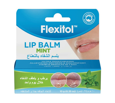 Flexitol Lip Balm (Mint), Deep Relief for Very Dry and Cracked Lips