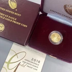 2018 W US Mint 1/10th ozt Proof Gold $5 eagle Coin w/ogp L24629