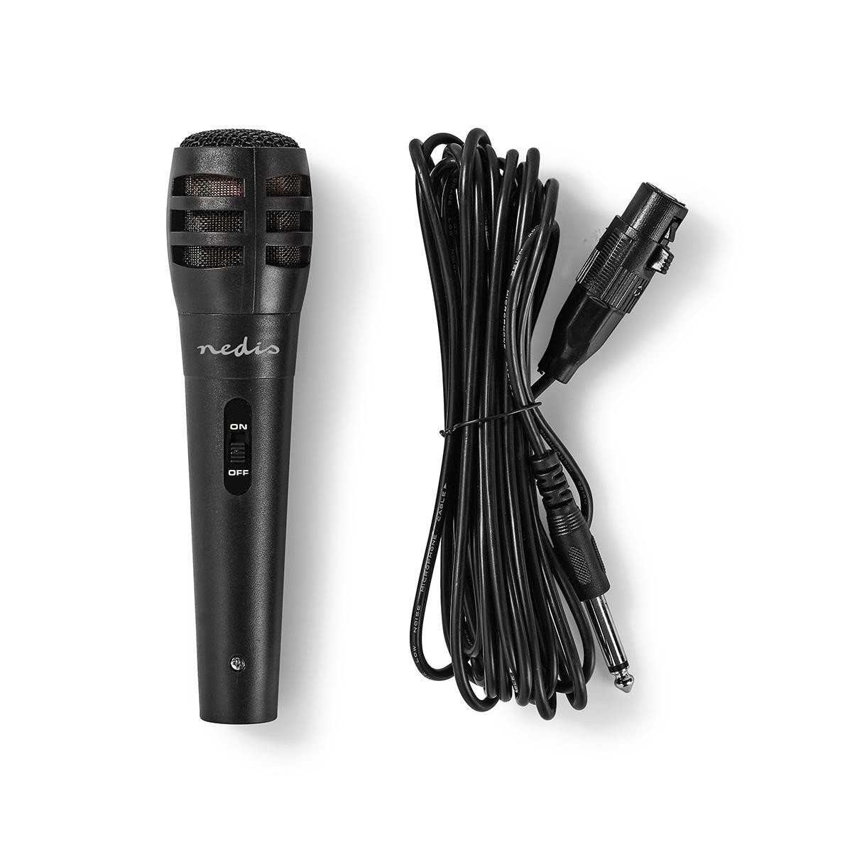 Microphone cardioïde Nedis pour soirées karaoké et discours en public