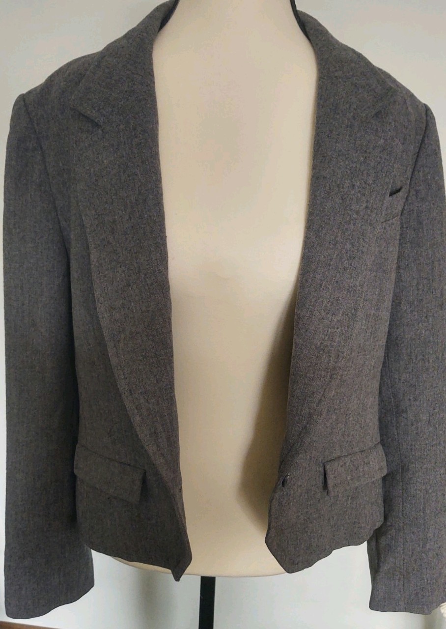 Pendleton Vintage Charcoal Wool Button Front Blaz… - image 2