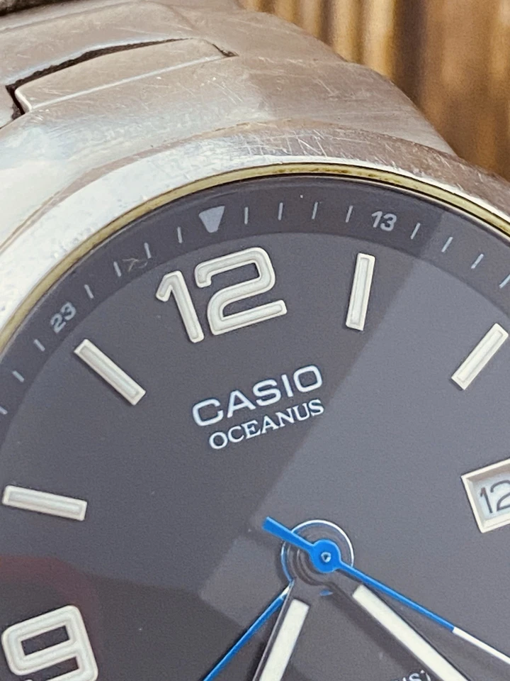 Casio Men's Black Dail Analog Steel Alarm Casio Oceanus 2716 DC-103 #8686 - Image 4 of 4