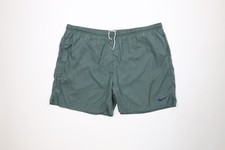 Vintage 90s Nike Mens 2XL XXL Faded Travis Scott Big Swoosh Lined Shorts Green