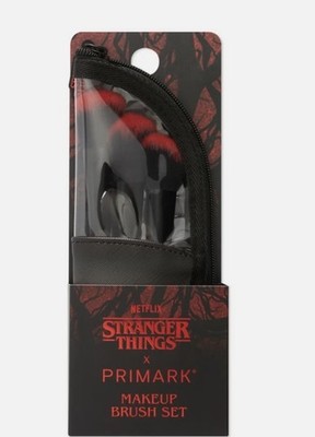 Stranger Things X Primark 3 Pc Make Up Brush Set NEW