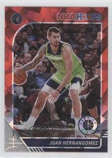2019 Panini NBA Hoops Premium Stock Red Cracked Ice Prizm Juan Hernangomez 09ft