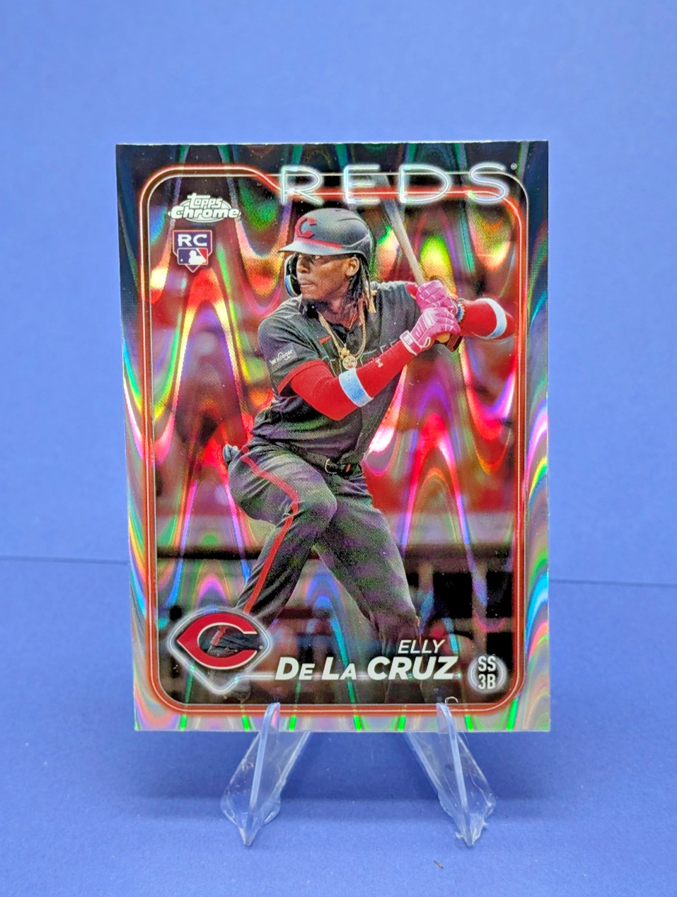 2024 Topps Chrome - Elly De La Cruz #44 RayWave Refractor (RC) Perfect