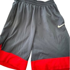 Nike Boys XL Dri-FIT Basketball Shorts Navy Blue Red Colorblock Athletic Gym 28"