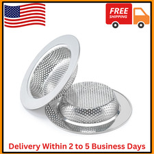 2 Pcs Sink Strainer for Most Kitchen Sink Drain Basket, Upgraded Double-Layer Sa