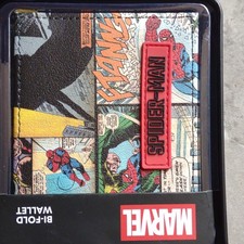 Marvel Spider-Man Bifold Wallet Multicolor Comics Pattern for Men