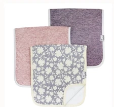 Copper Pearl Baby Burp Cloth Oversized 21''x10'' Premium Set Of Three