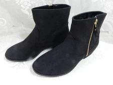 Cathy Jean Boots - Black Suede Ankle Boots Size 5 1/2
