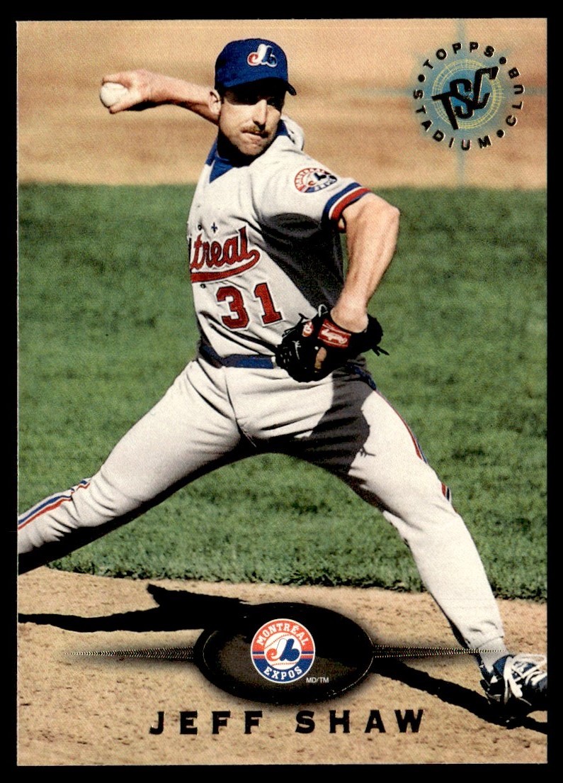 1995 Stadium Club Jeff Shaw Montreal Expos #478
