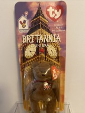 McDonalds TY Beanie Baby 1999 Britannia The Bear in Original Package Unopened -A