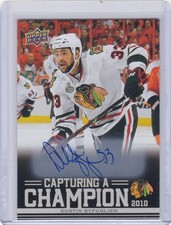 DUSTIN BYFUGLIEN 2025-26 UPPER DECK CENTENNIAL CAPTURING A CHAMPION AUTO SSP