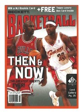 Michael Jordan and Lebron James Then & Now Beckett Cover Card Dave & Adams Promo