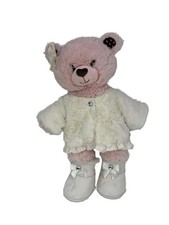 Build-A-Bear Pink Heart Nose Teddy Bear Plush Stuffed Animal Valentine