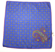 ENRICO COVERI POCKET SQUARE Handkerchiefs 100 silk, Made in Italy F90880