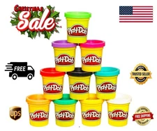 Play Doh Modeling Compound 10-Pack Case of Assorted Colors, Non-Toxic 2 oz