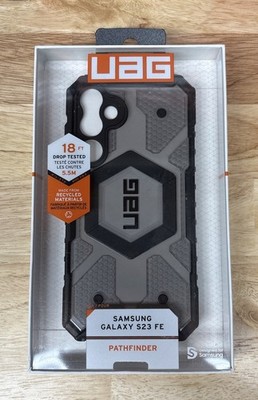 UAG Pathfinder Rugged Phone Case For Samsung Galaxy S23 FE - Ash (Clear/Black)