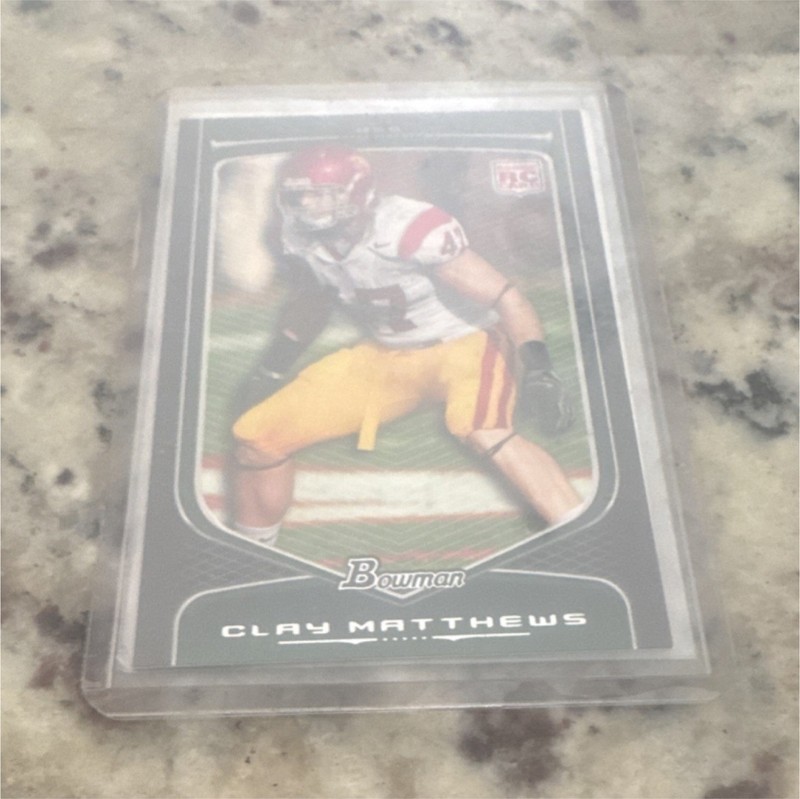 Bowman NFL Trading Card Lot Clay Matthews Rey Maualuga Sports Rookie