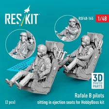 1/48 ResKit RSF48-0165 Rafale B pilots sitting in ejection seats for HobbyBoss k
