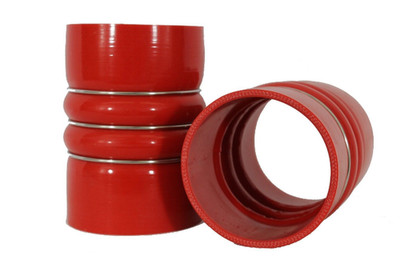2 x Silicone Red Hump Hose Charge Air Cooler 4'' X 6'' Truck Peterbilt Kenworth