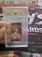 2020 Panini Legacy Josh Allen #4 Premium Edition Mini Bronze /100