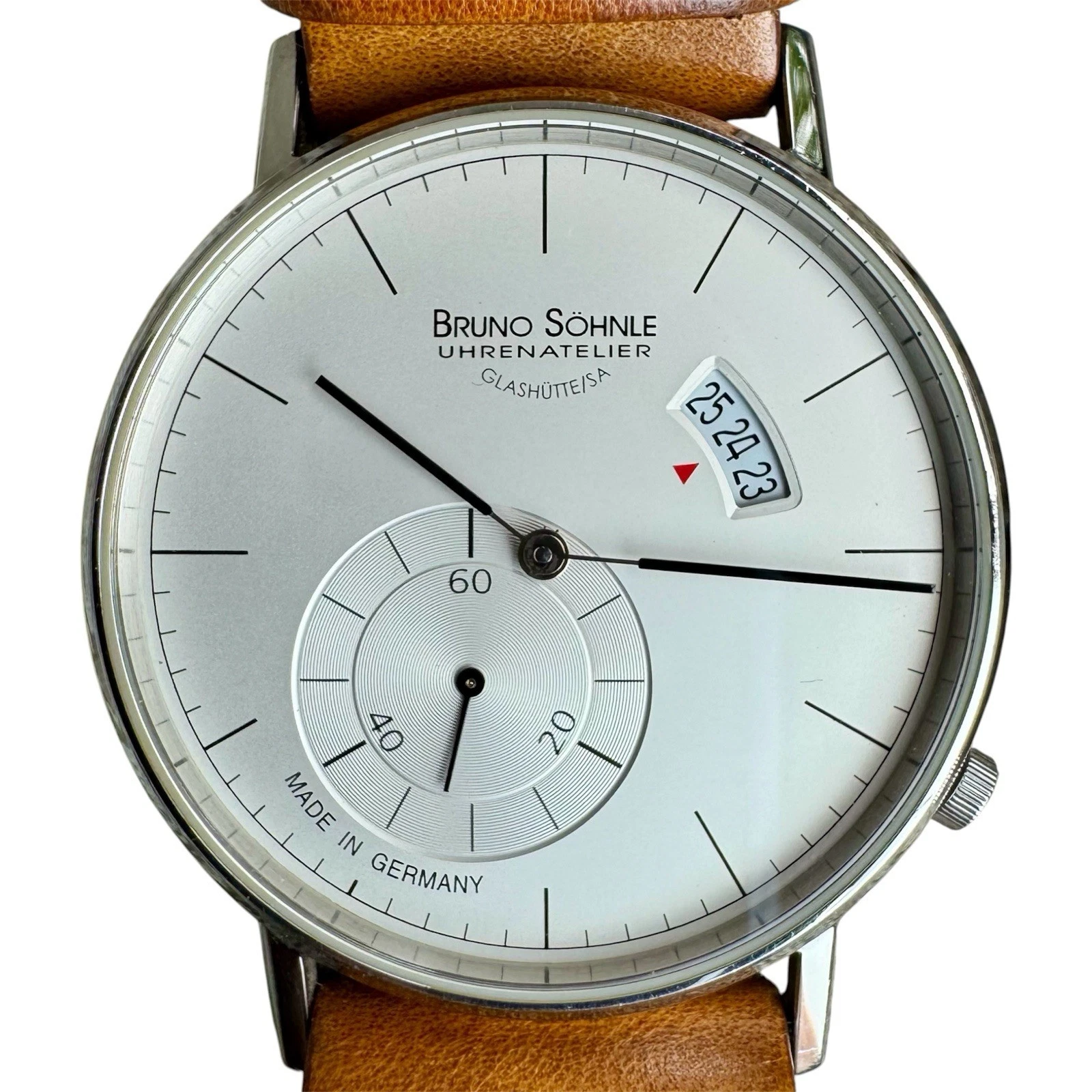Bruno Sohnle Glashutte Uhrenatelier Rondo Big German Made 38mm Men 17-13053-241
