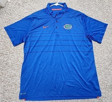 Nike Florida Gators Shirt Mens XL Blue Golf Polo Performance Dri Fit