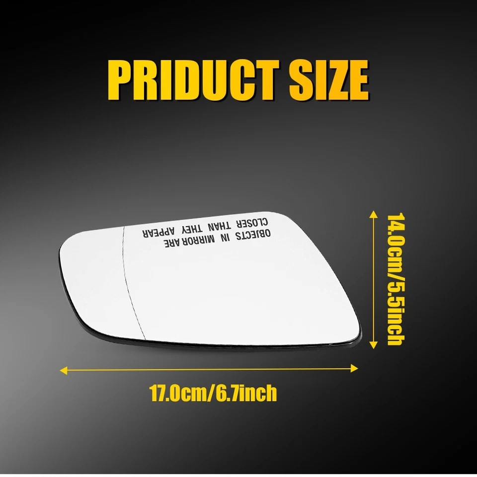 Espejo retrovisor lateral pasajero vidrio térmico para Mercedes Benz C230 C250 C300 C350 C63 AMG Foto 3 de 4