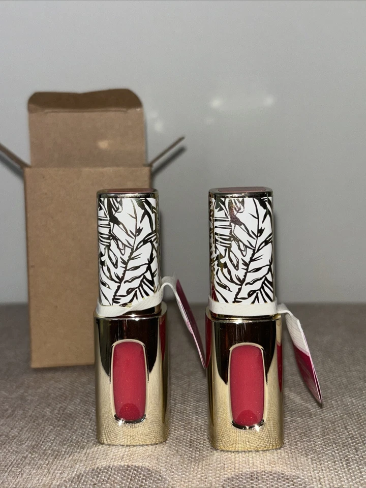 2 tube lot LOREAL EXTRAORDINAIRE LIQUID COLOR RICHE LIPSTICK 201 ROSE SYMPHONY - Image 2 of 2