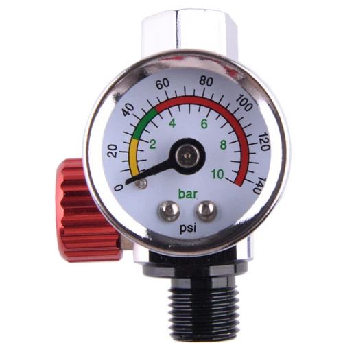 1pcs Car Air Regulator Pressure Gauge Tool fit for Devilbiss Iwata 0-140 PSI new