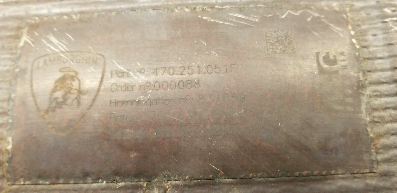 LAMBORGHINI AVENTADOR FACTORY OEM MUFFLER EXHAUST SYSTEM 470251051F