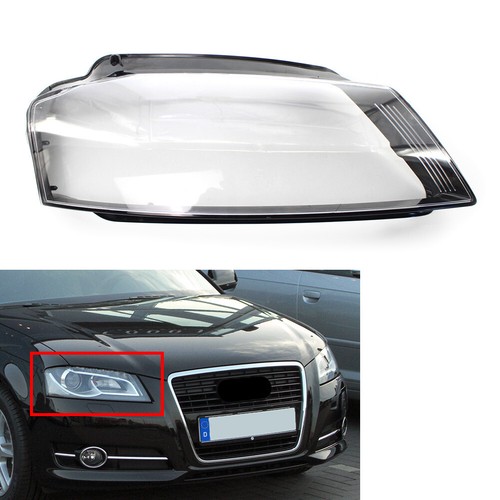 Car Front Headlight Headlamp Lens Cover For Audi A3 8P Sline S3 RS3