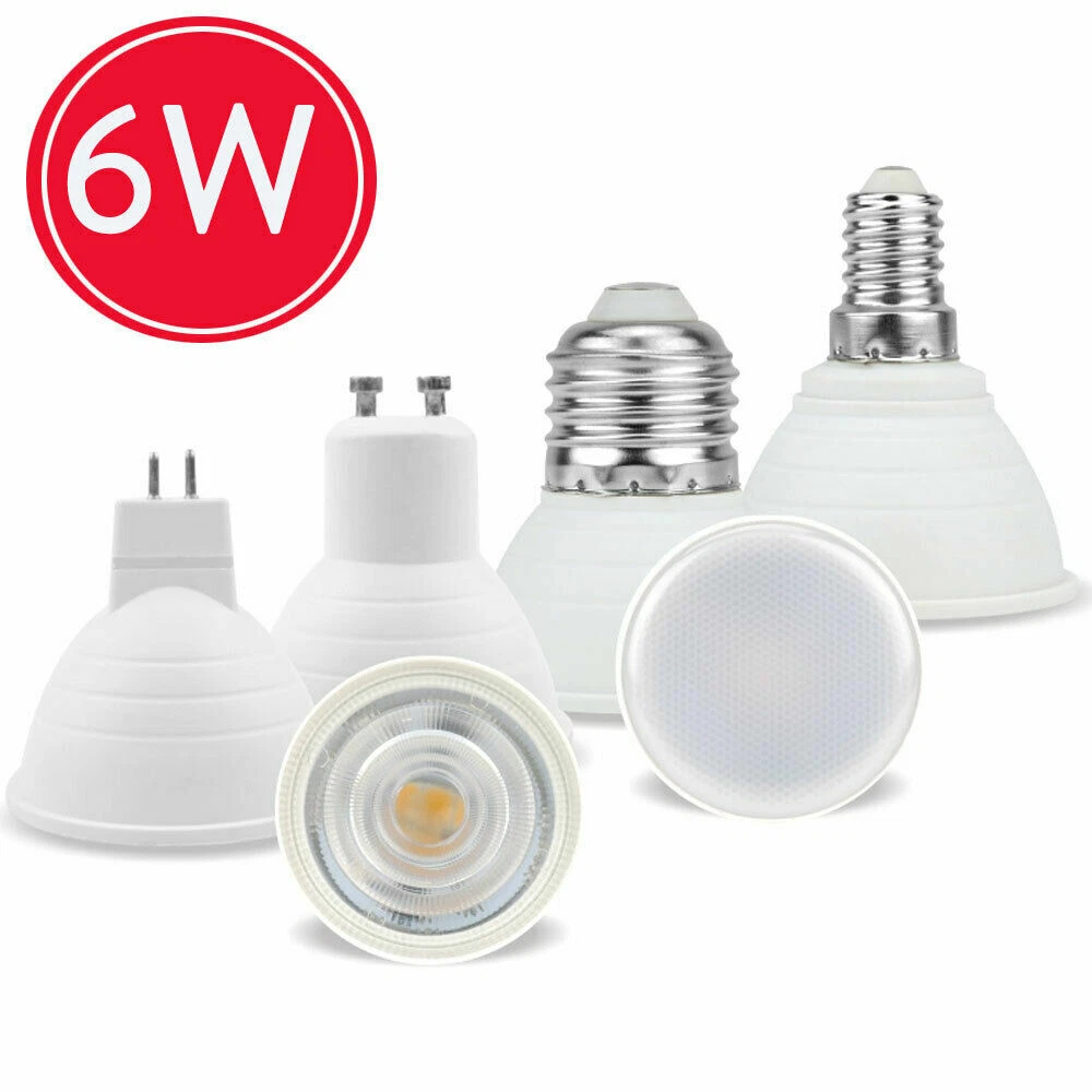 LED Spotlight Bulb GU10 MR16 E27 E14 220V COB Chip Beam Angle 24 / 120  Degree