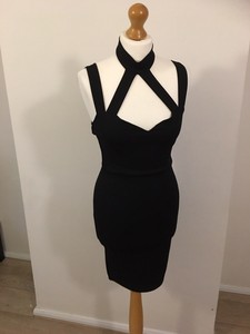 little black dress halter neck