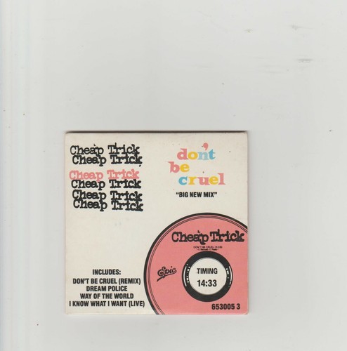 Cheap Trick- Don't Be Cruel UK 3" cd single - Afbeelding 1 van 2