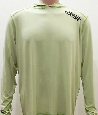 KAST GEAR Kast Extreme Fishing Gear Ronin Hooded Sun Shirt Sage Green Small NWT in OP