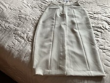 GIFT Zara BNWT Cream Pencil Skirt X S RRP £35.99  Classic Great with heels/boots