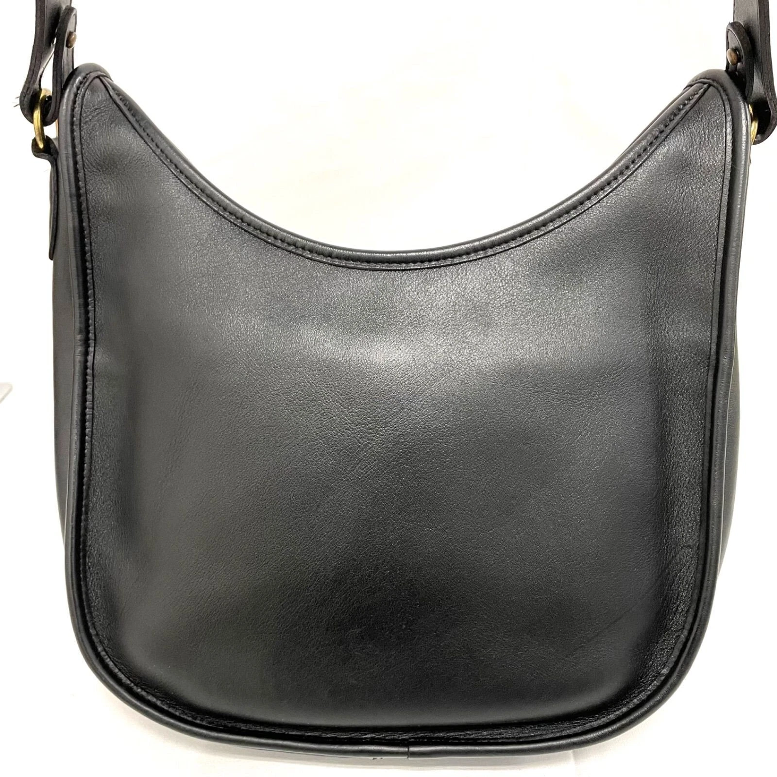 Vecchia borsa a tracolla Coach 9920 in pelle nera GIAPPONE USATA