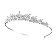 Vintage Headband Women's Bride Jeweled Hair Hoop for Tiara Crown Crystal Party