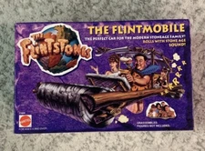 The Flintstones Movie Flintmobile Toy Car 1993 by Mattel. Free Shipping! Pre Own