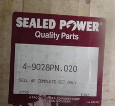 Sealed Power 9028PN .020 Piston Set of 4 (16-A1)