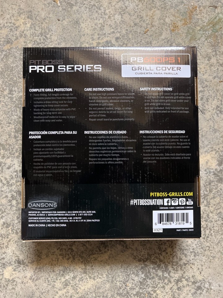 Pit Boss Pro Series Wood Pellet Grill Cover PB600PS1 37.83