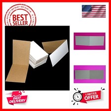 350 Folded Flat Vending 3" x 4.5" Sports Card Folders Mail Shipping Stiffener...