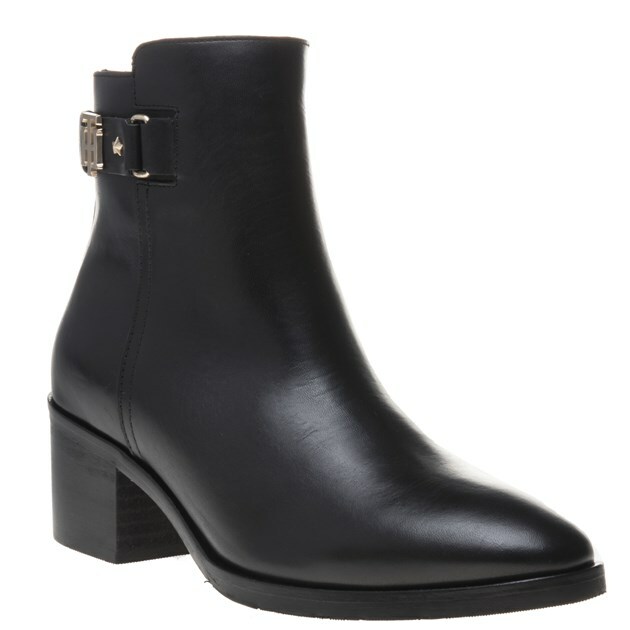 tommy hilfiger buckle ankle boot