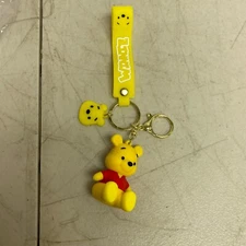 Assorted Silicone Winnie The Pooh Keychain Pooh Bear Accessory
