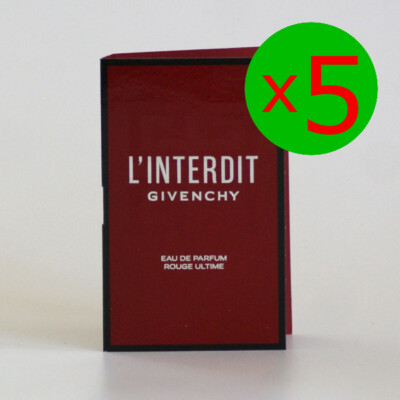 Givenchy, L'Interdit rouge ultime, EDP  5ml (5 x 1ml), Spray