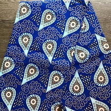 African fabric, Ankara fabric, Metallic silver color print fabric, Ceremonial