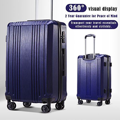 Coolife Luggage Expandable Suitcase PC+ABS 3 Piece Set with TSA Lock Spinner 20i - Picture 7 of 7